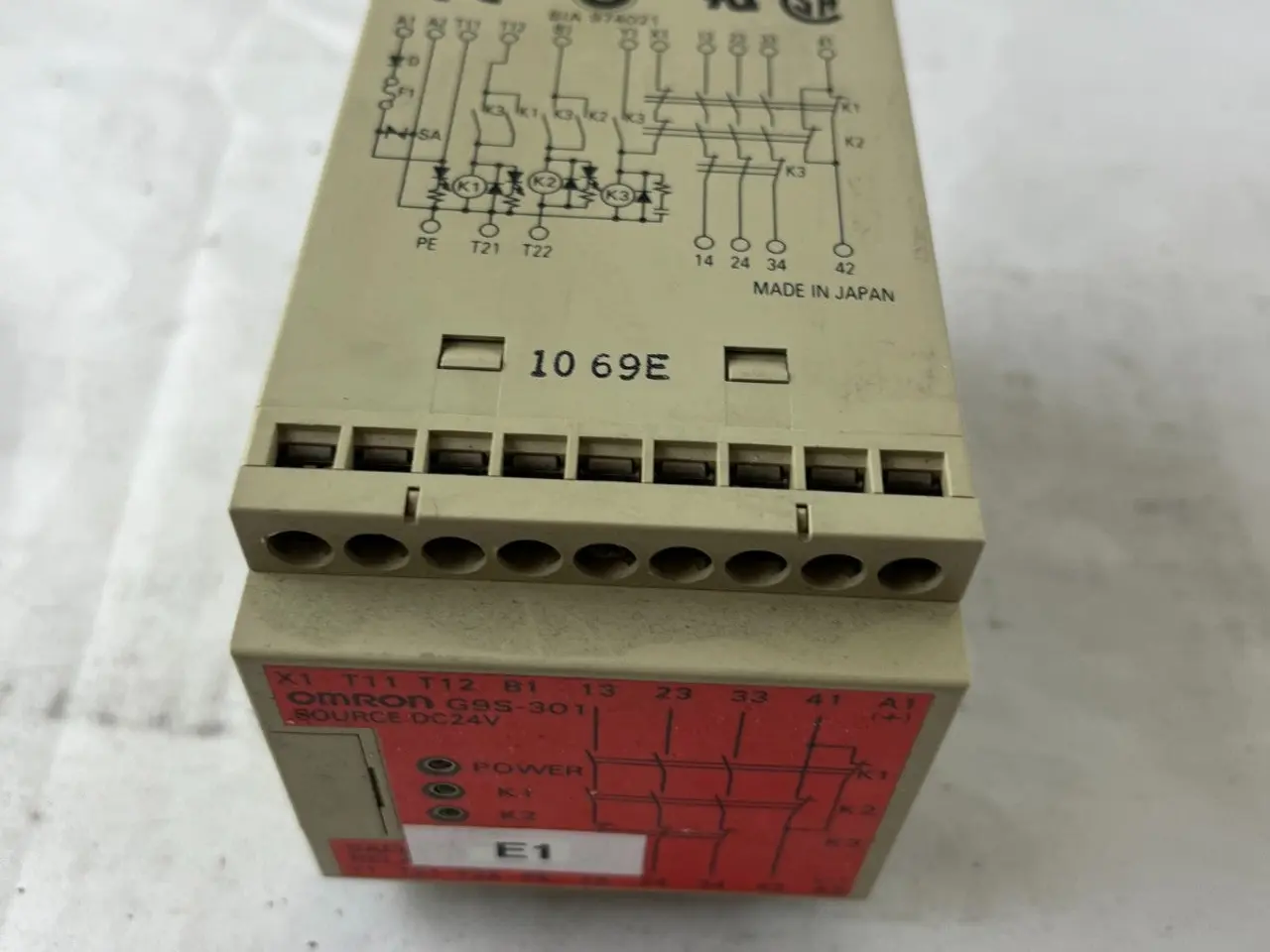 Billede 9 - Omron G9S-301 DC24 sikkerhedsrelæ Unit 3PST-NO 24V
