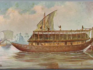 Römisches Segelschiff - Postkort - Ubrugt