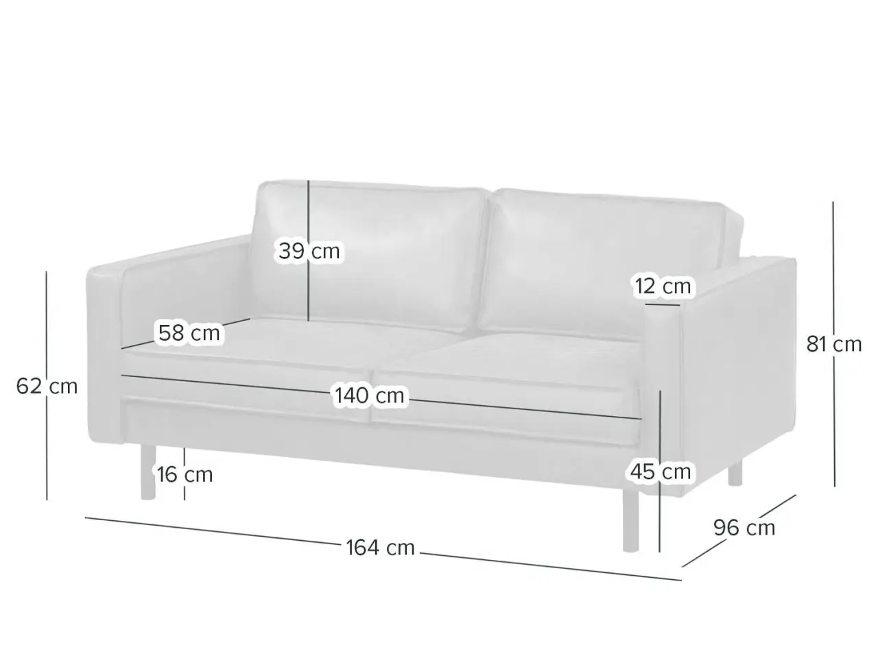 Billede 3 - Kollected DODGE FORT 2-personers lædersofa