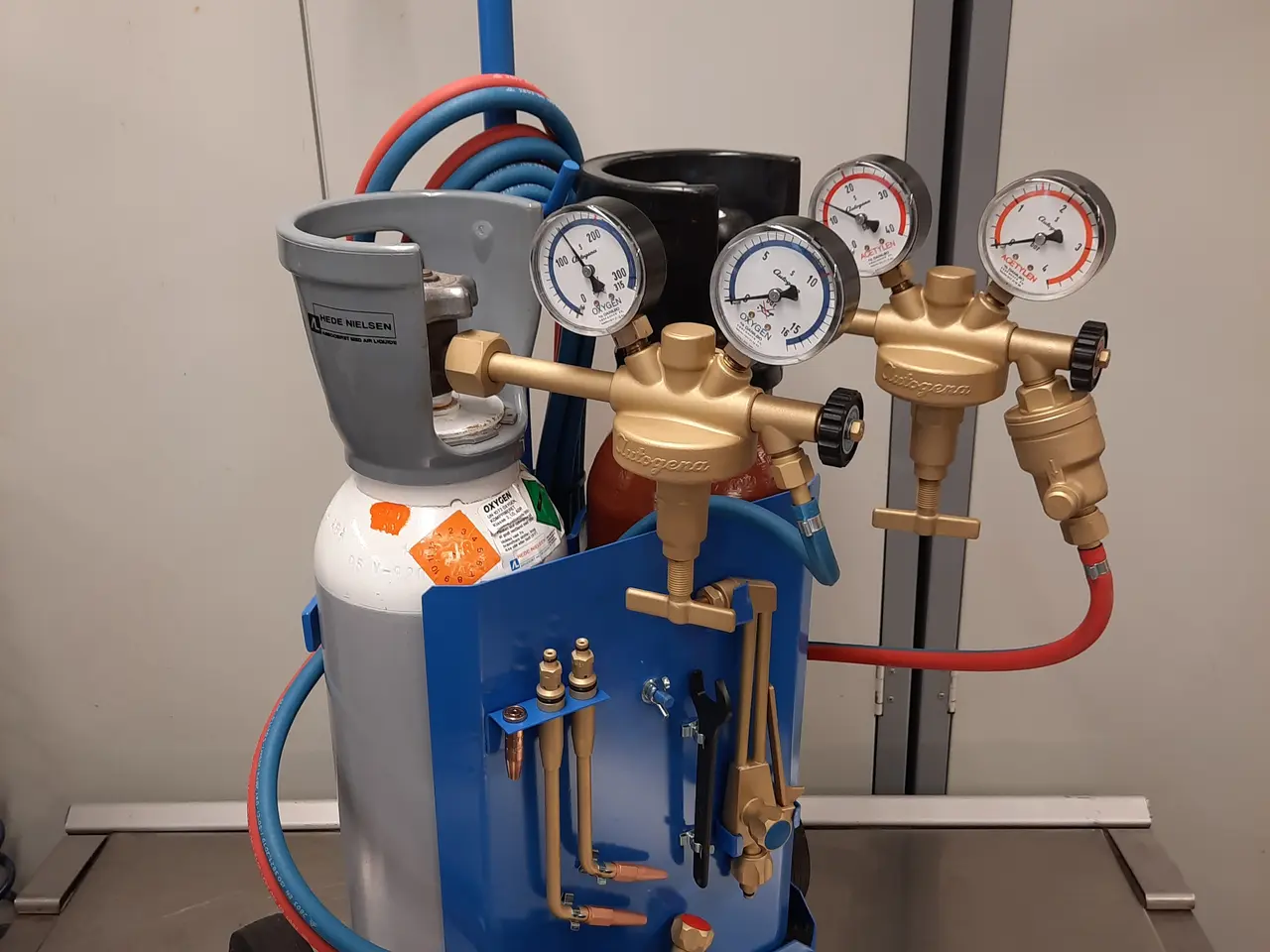Billede 3 - ilt og gas sæt / Skærebrændersæt, Autogena Portafi