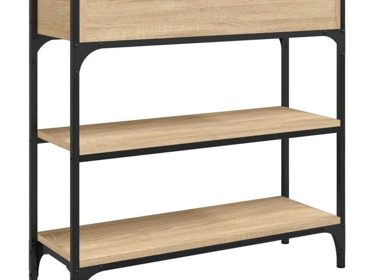 Billede 8 - Konsolbord med 2 skuffer og 2 hylder - sonoma-eg
