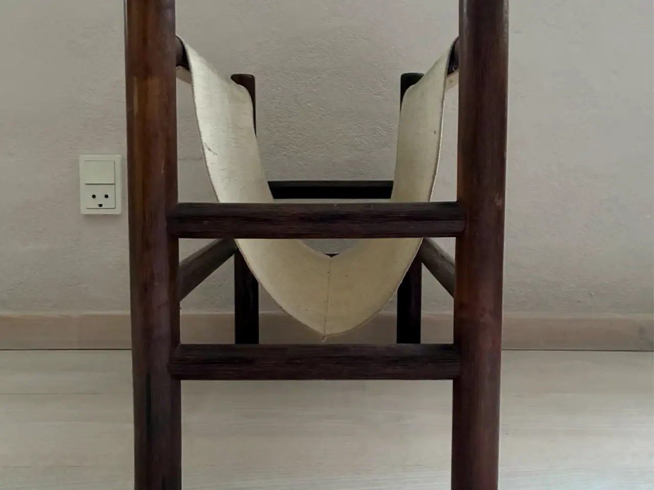 Billede 7 - 60’er Avis/Magasin i holder i Bambus / canvas