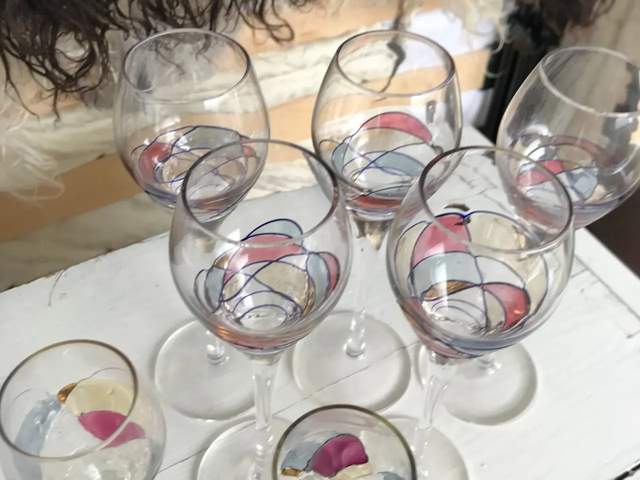Billede 2 - Drikkeglas med kunst Milano