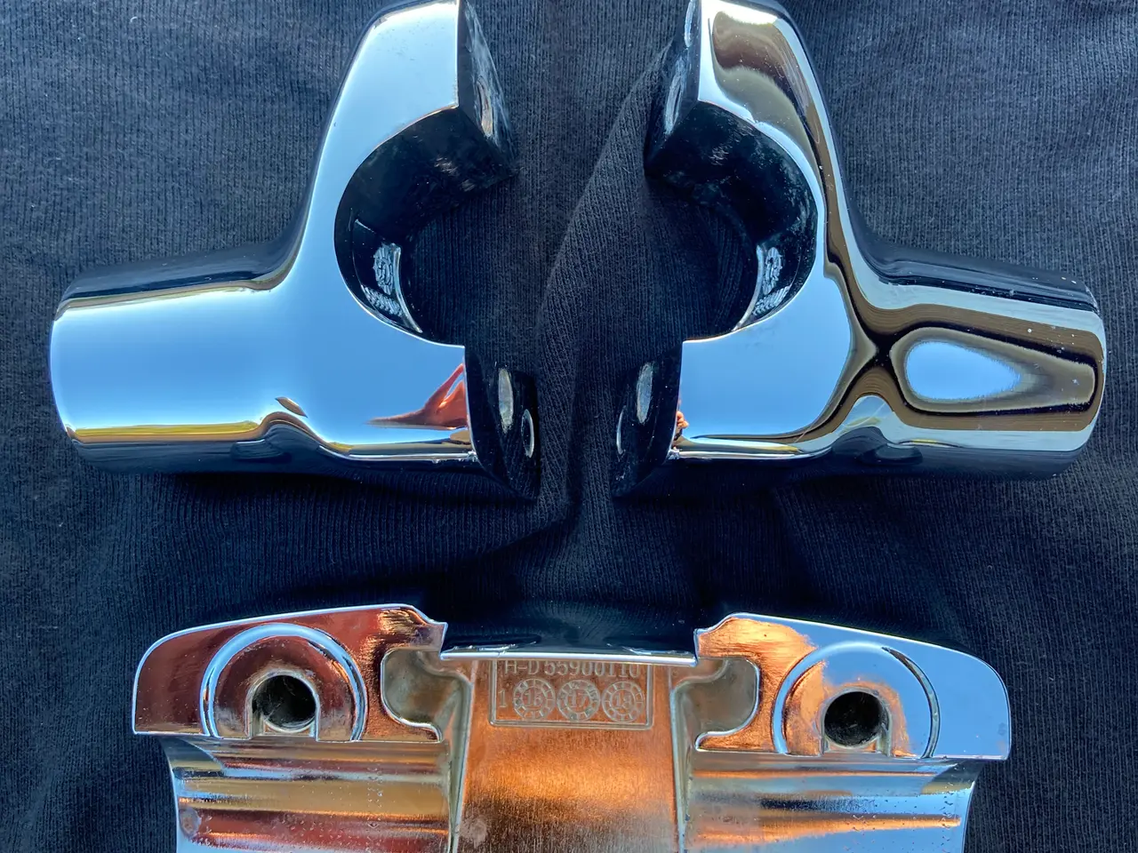 Billede 5 - Harley risers i krom til 1 1/4” - 31,75 mm styr