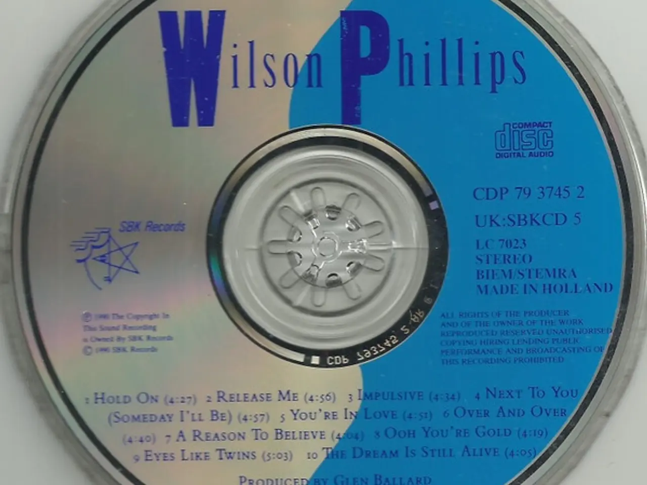 Billede 3 - Wilson Phillips – Wilson Phillips – CD