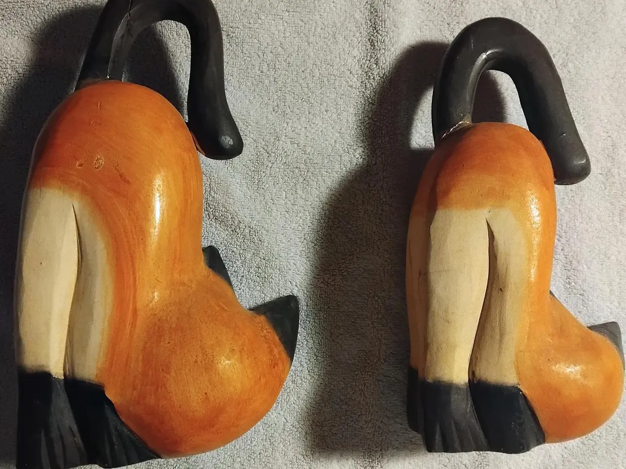 Billede 3 - Træ katte figur, trækattefigurer