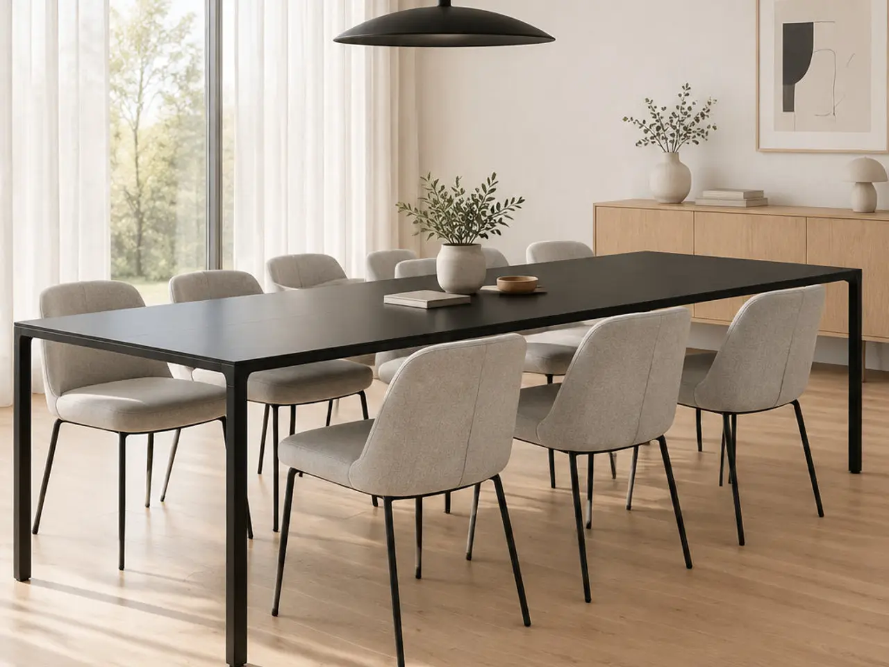 Billede 2 - Fredericia Furniture Mesa 4630 Bord – Sort 300x120x73cm
