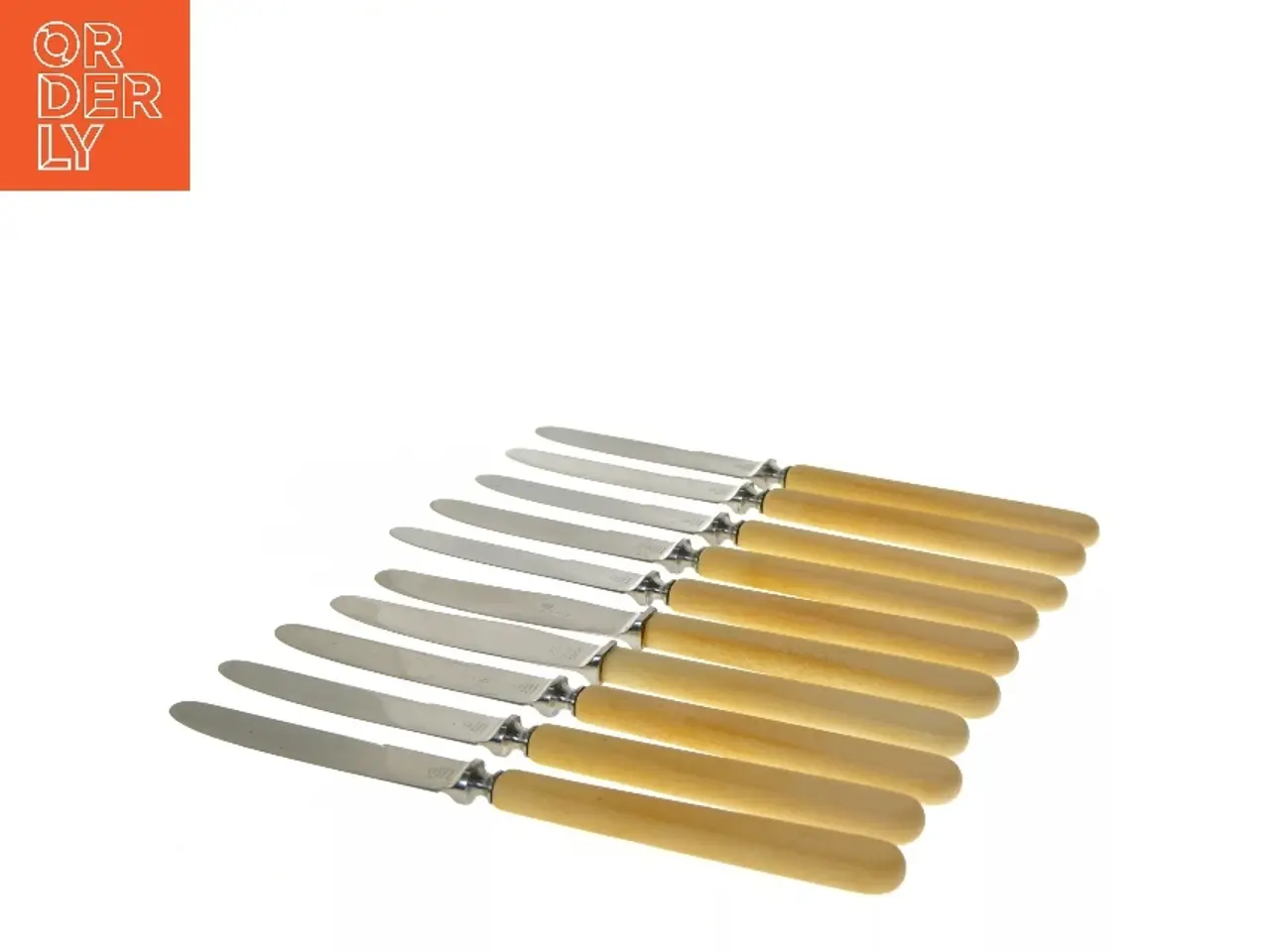 Billede 2 - Vintage smøreknive med hornskæfte (str. 22 cm) 10 stk