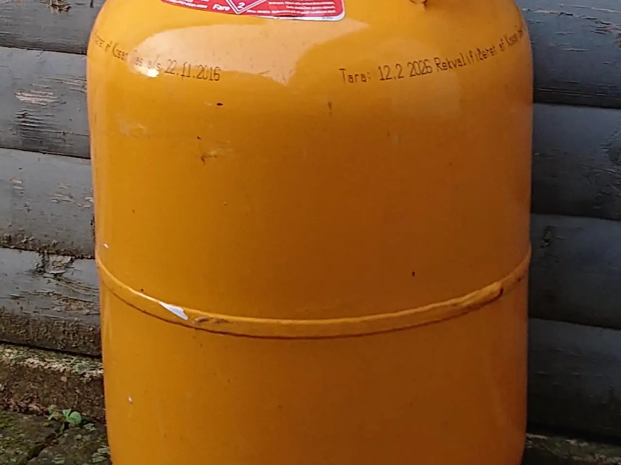 Billede 1 - Gasflaske 11 kg. Stål. Fyldt og plumberet