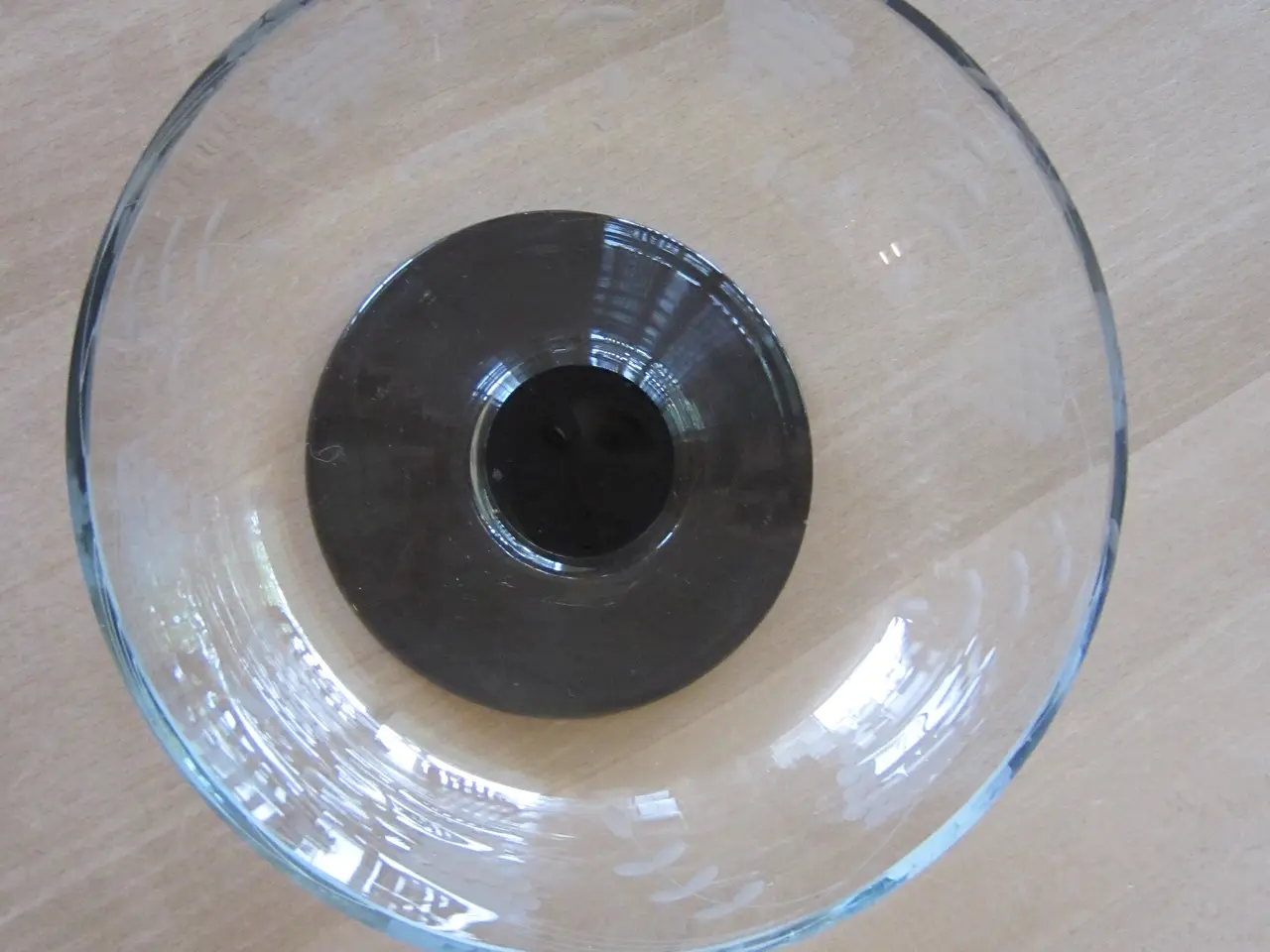 Billede 4 - Flot fad med indgraveret mønster i glas - Retro