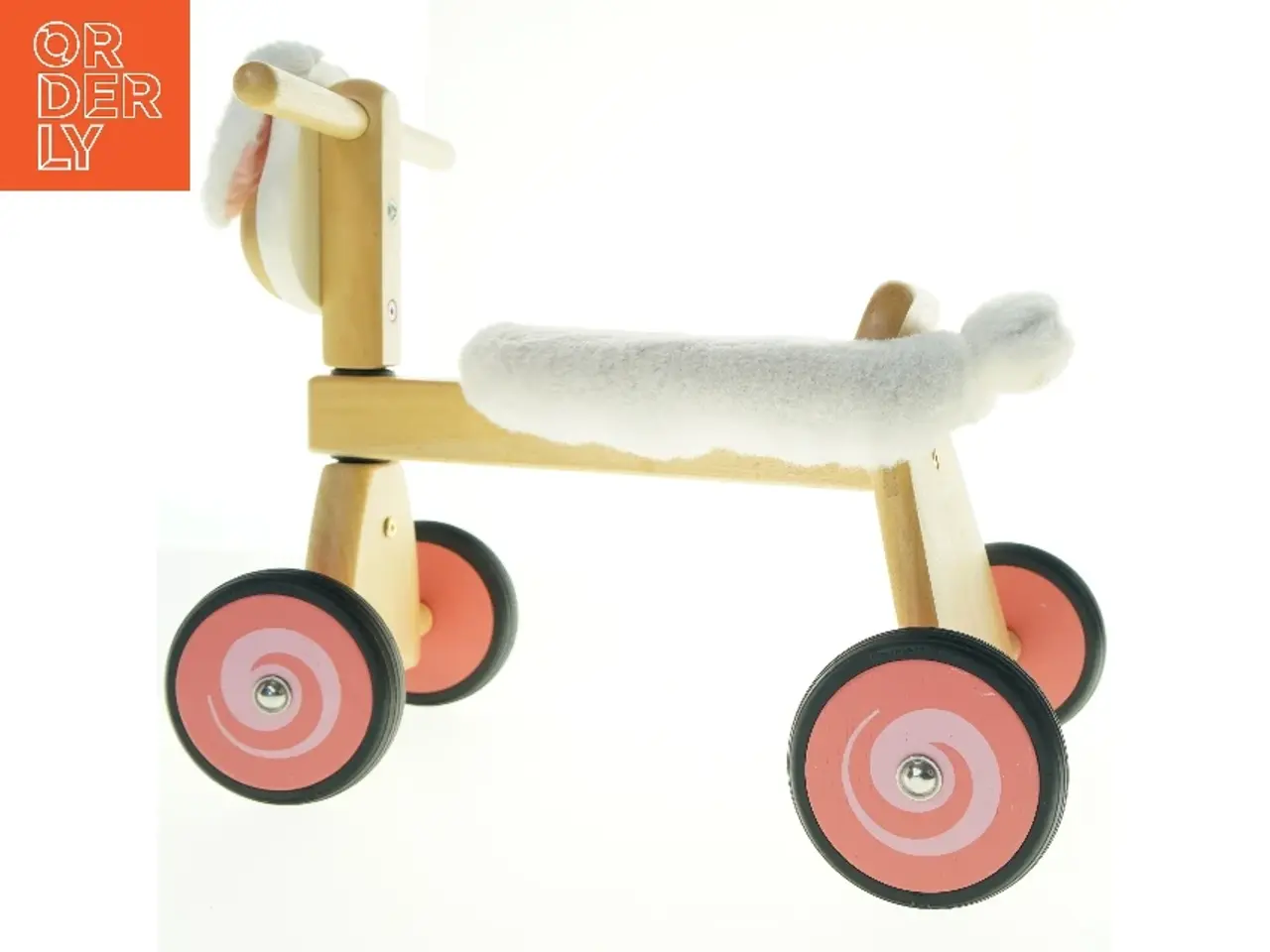 Billede 1 - Trægyngehest på hjul (str. 45 cm)