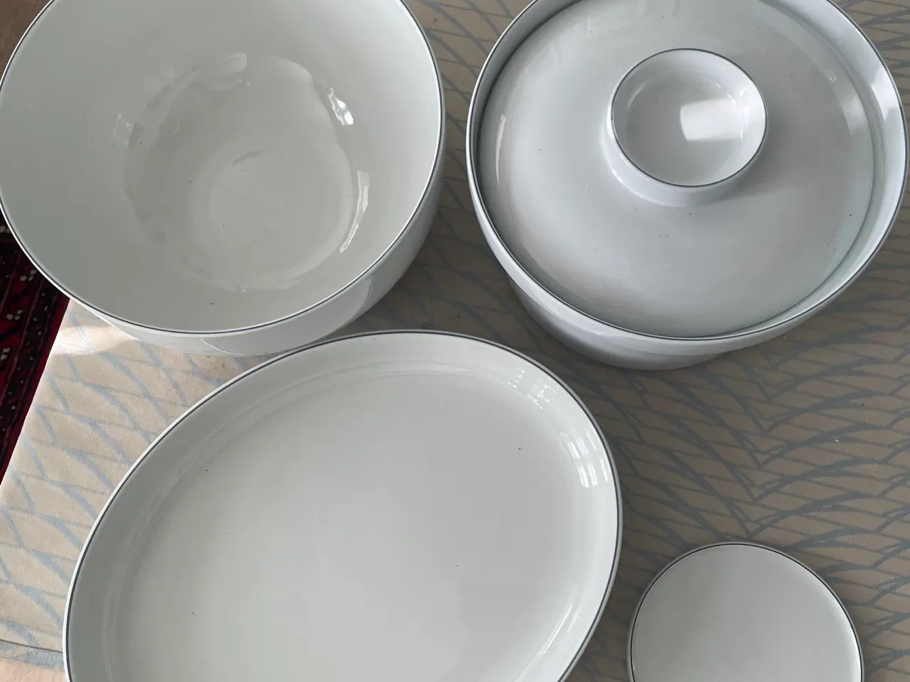 Billede 1 - Royal Copenhagen Blå Kant Fajance