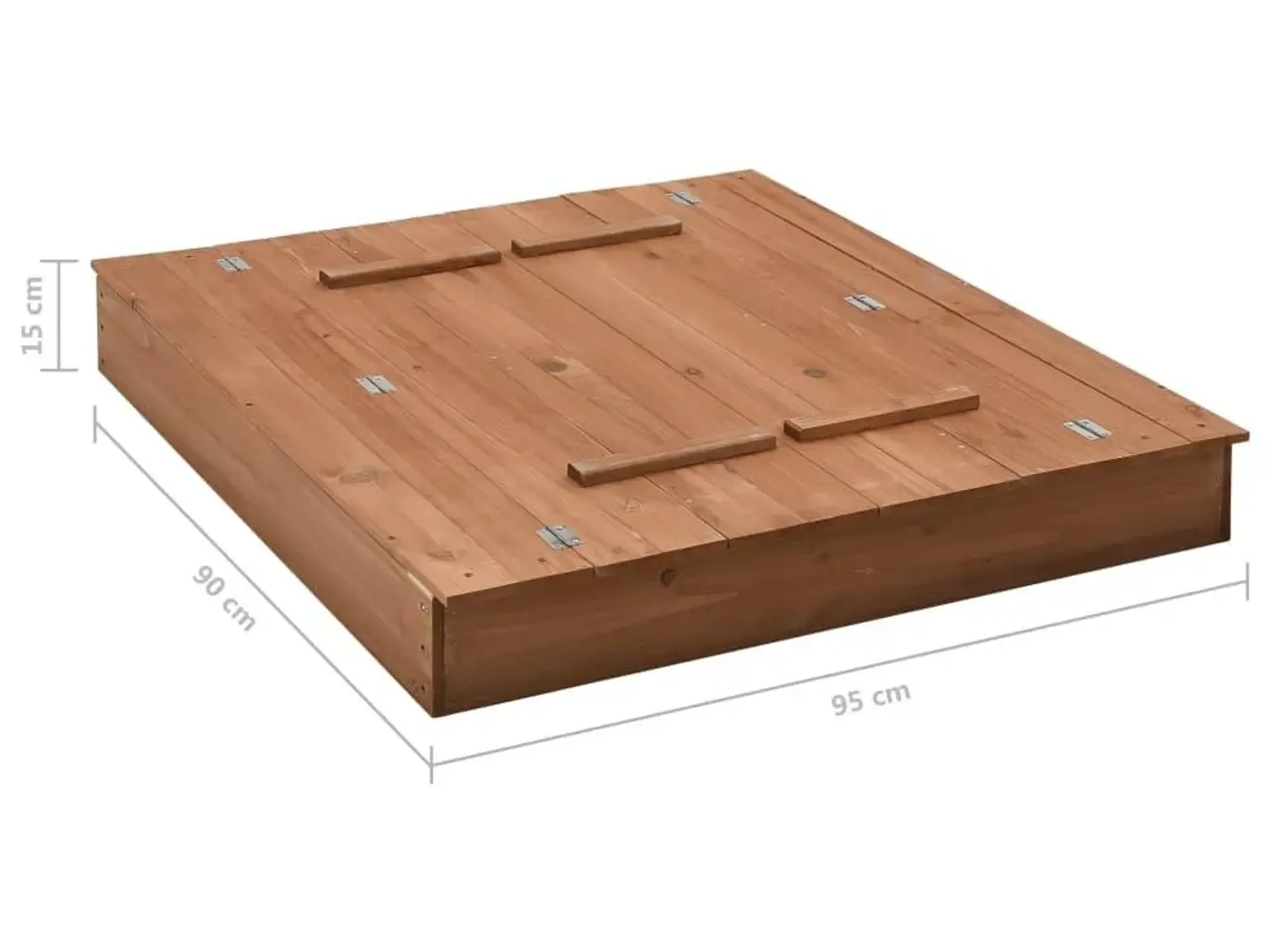 Billede 10 - Sandkasse 95x90x15 cm fyrretræ
