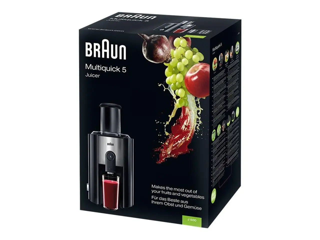 Billede 3 - Saftpresser Braun Multiquick 5 J 500 - sort