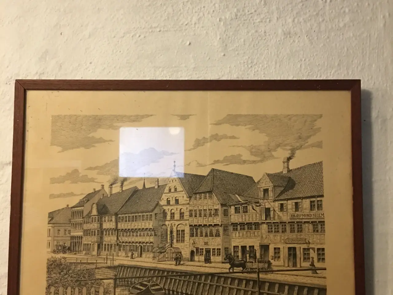 Billede 2 - Billede af Østerå i egetræsramme 47x37cm