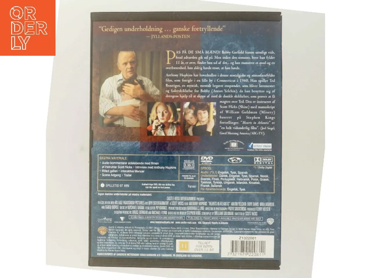 Billede 3 - Hearts in Atlantis med Anthony Hopkins (DVD)