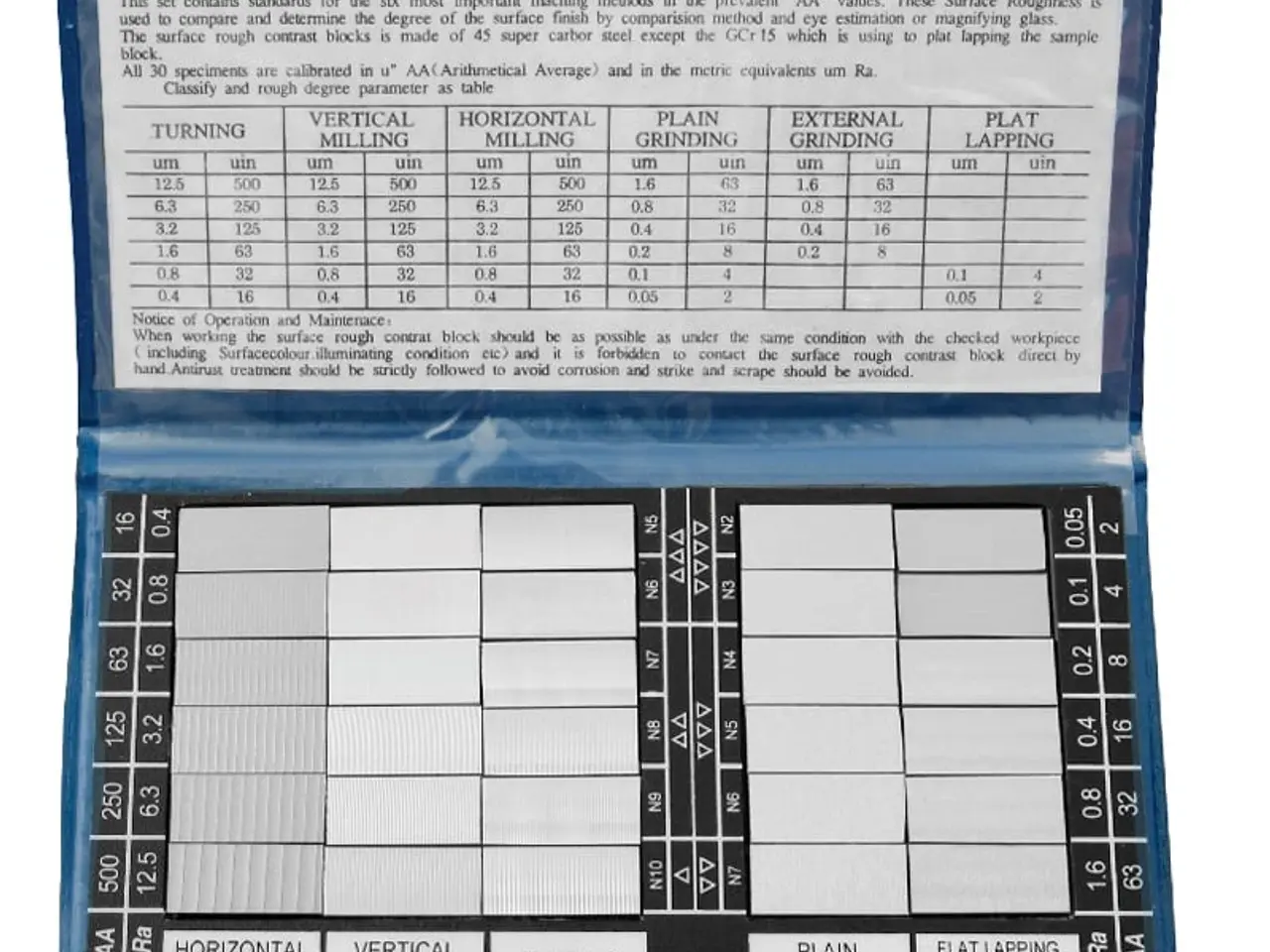 Billede 1 - Overfladenormal (Overflade- sammenligningsplade) ISO2632/I-1975