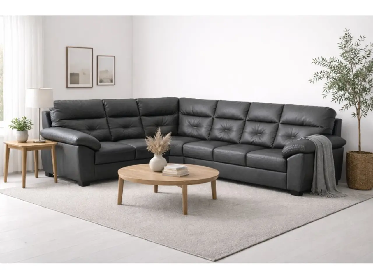 Billede 2 - Hjort Knudsen Dalby læder XL hjørnesofa