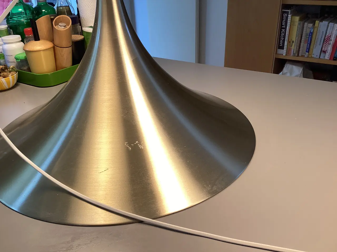 Billede 4 - Trompet lampe med palisander topstykke
