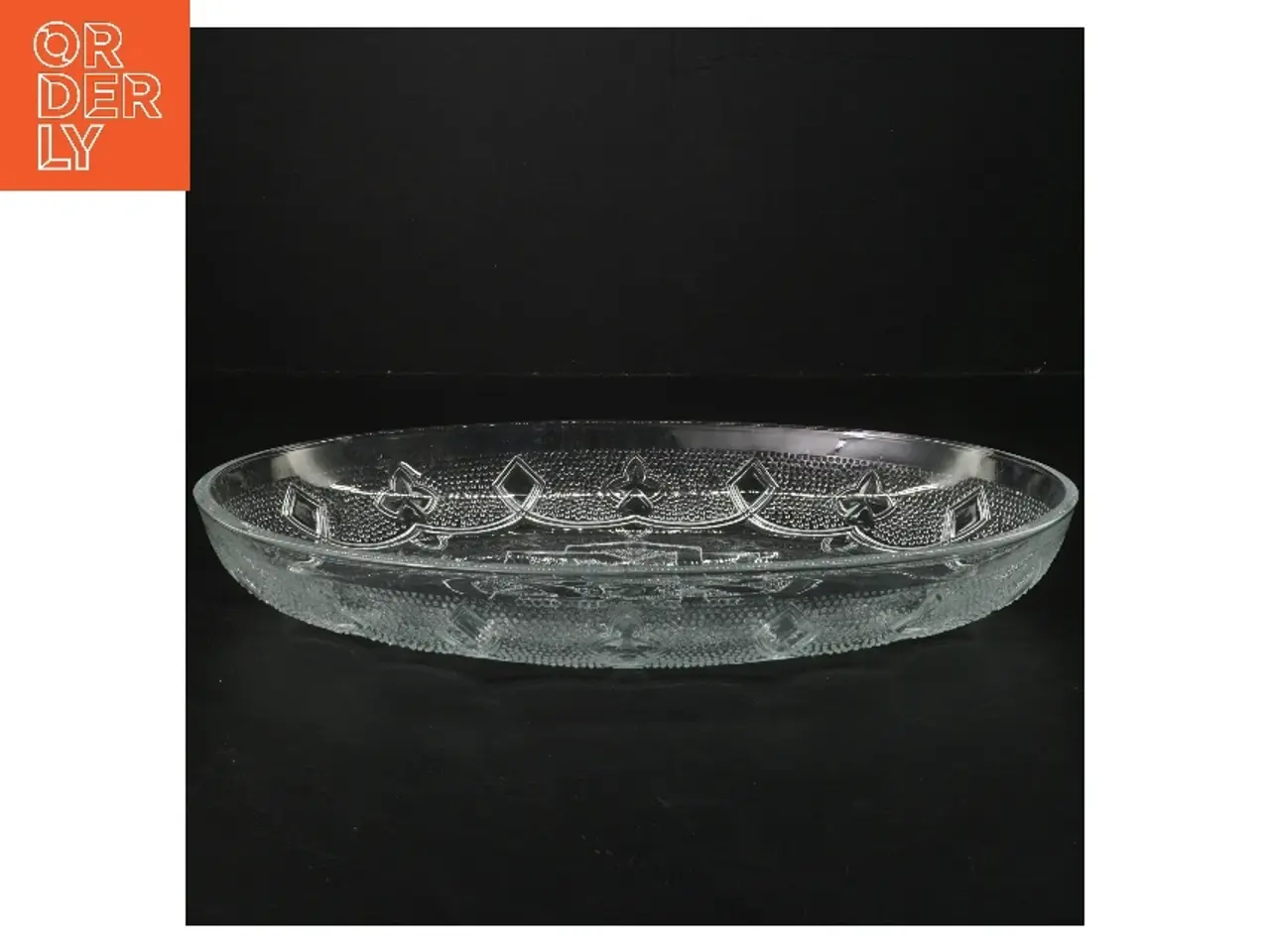 Billede 2 - Oval glassfad (str. 31 cm)