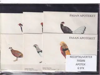 Receptkuverter - Fasan Apotek - 6 Stk.