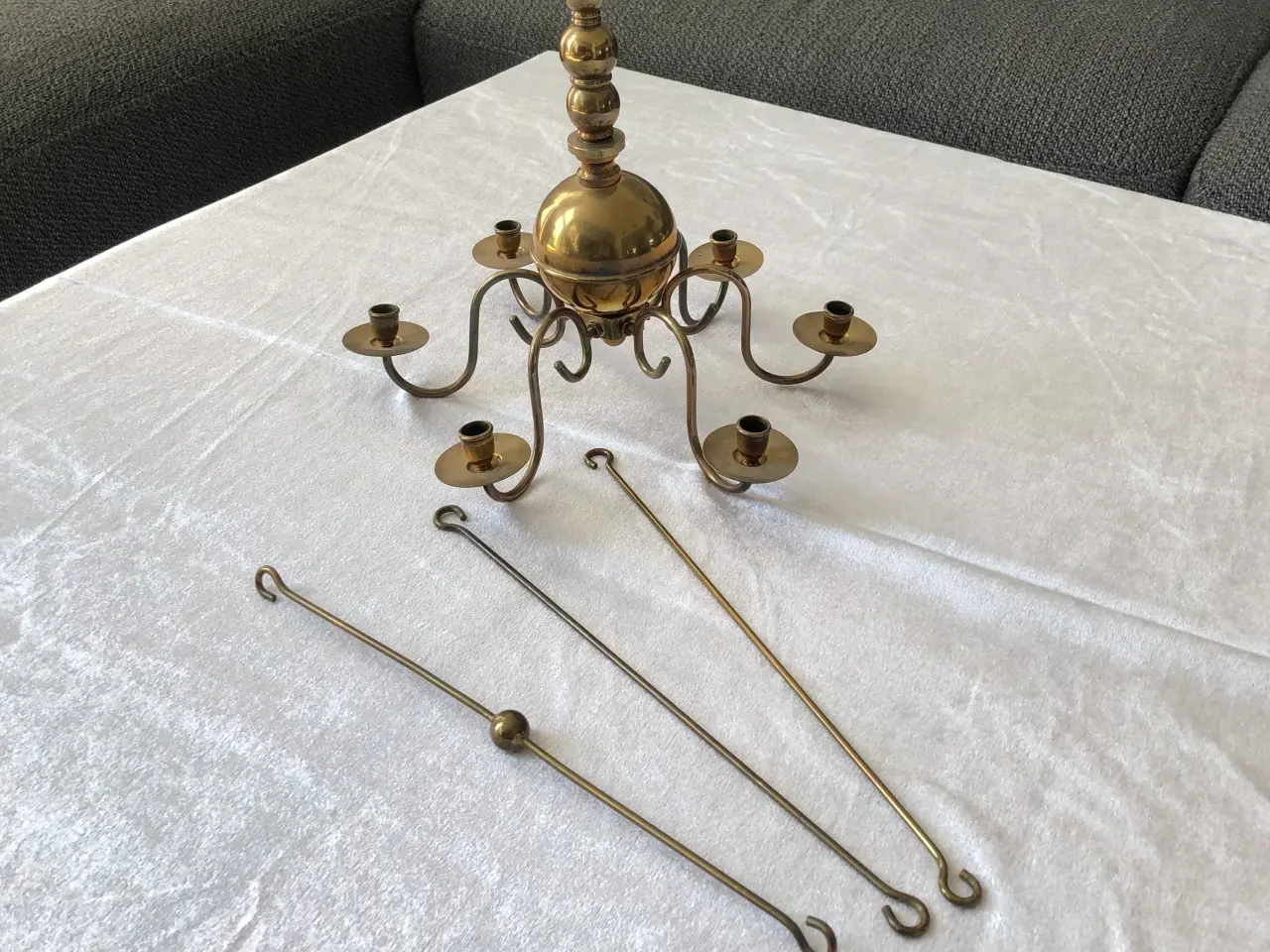 Billede 1 - Messing lysekrone