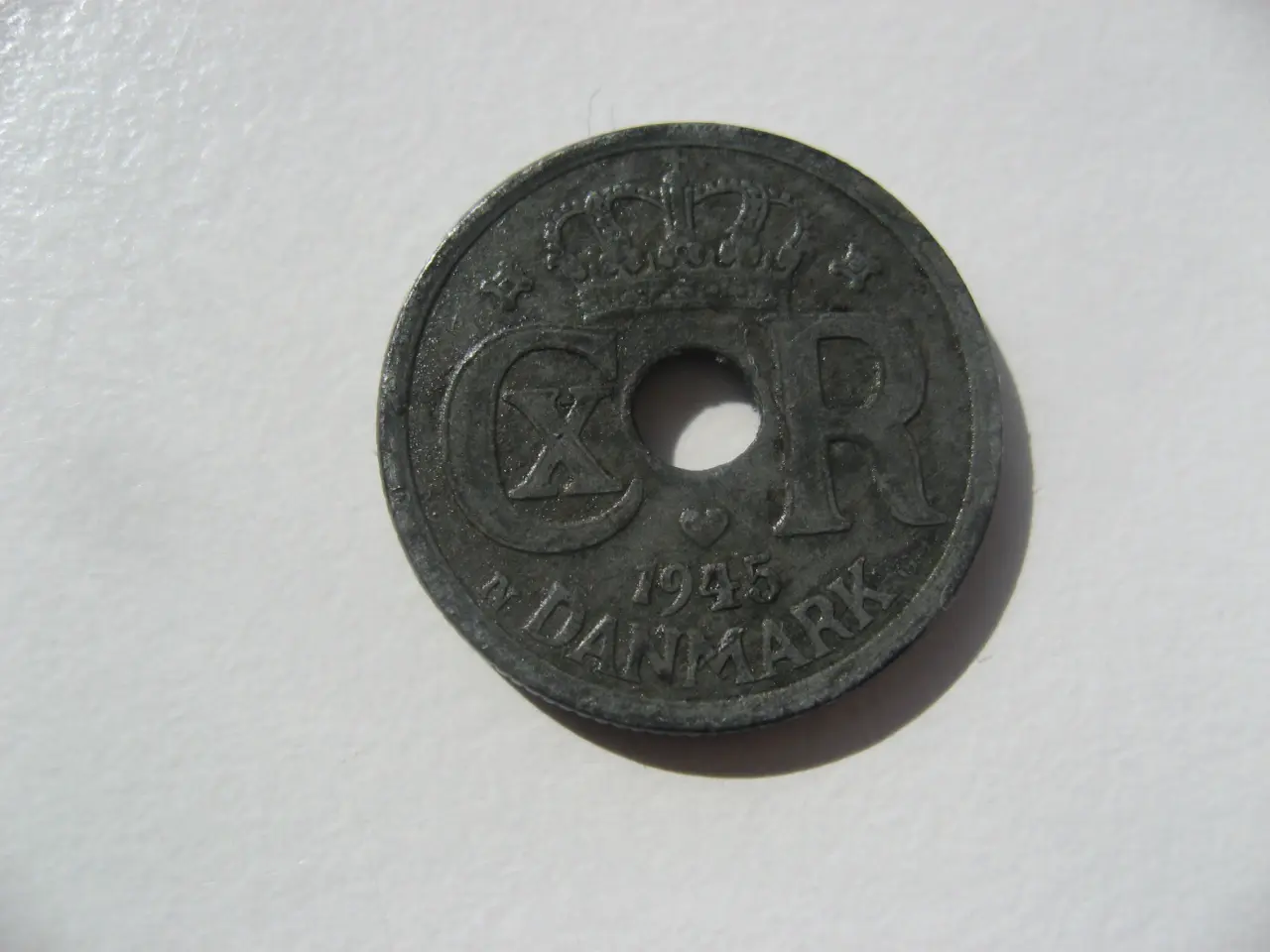 Billede 1 - Flot Zink 10 øre 1945, den svære