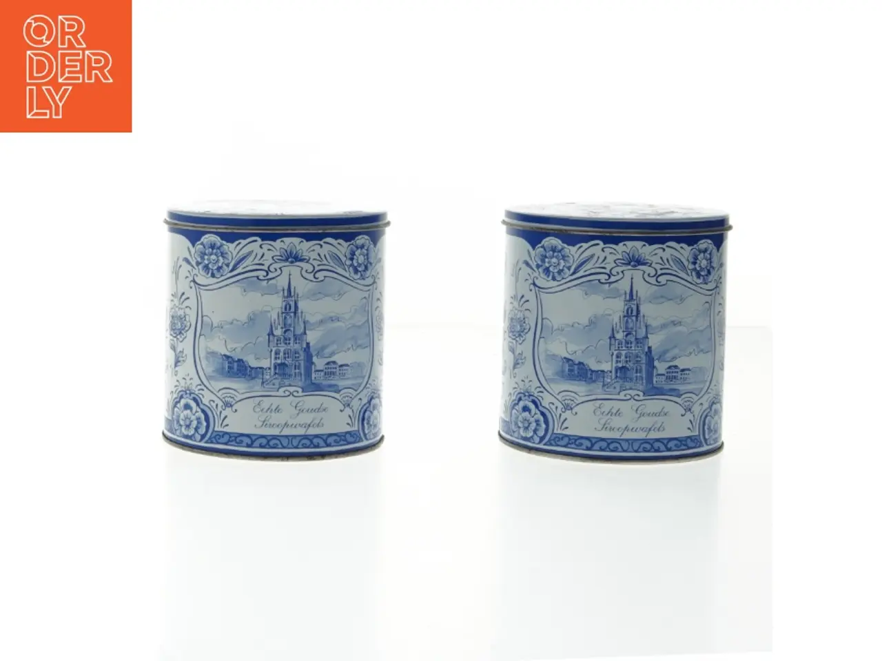 Billede 1 - Hollandske Daelmanns Stroopwafel metaldåser (str. Ø. 10 cm længde. 10 cm)