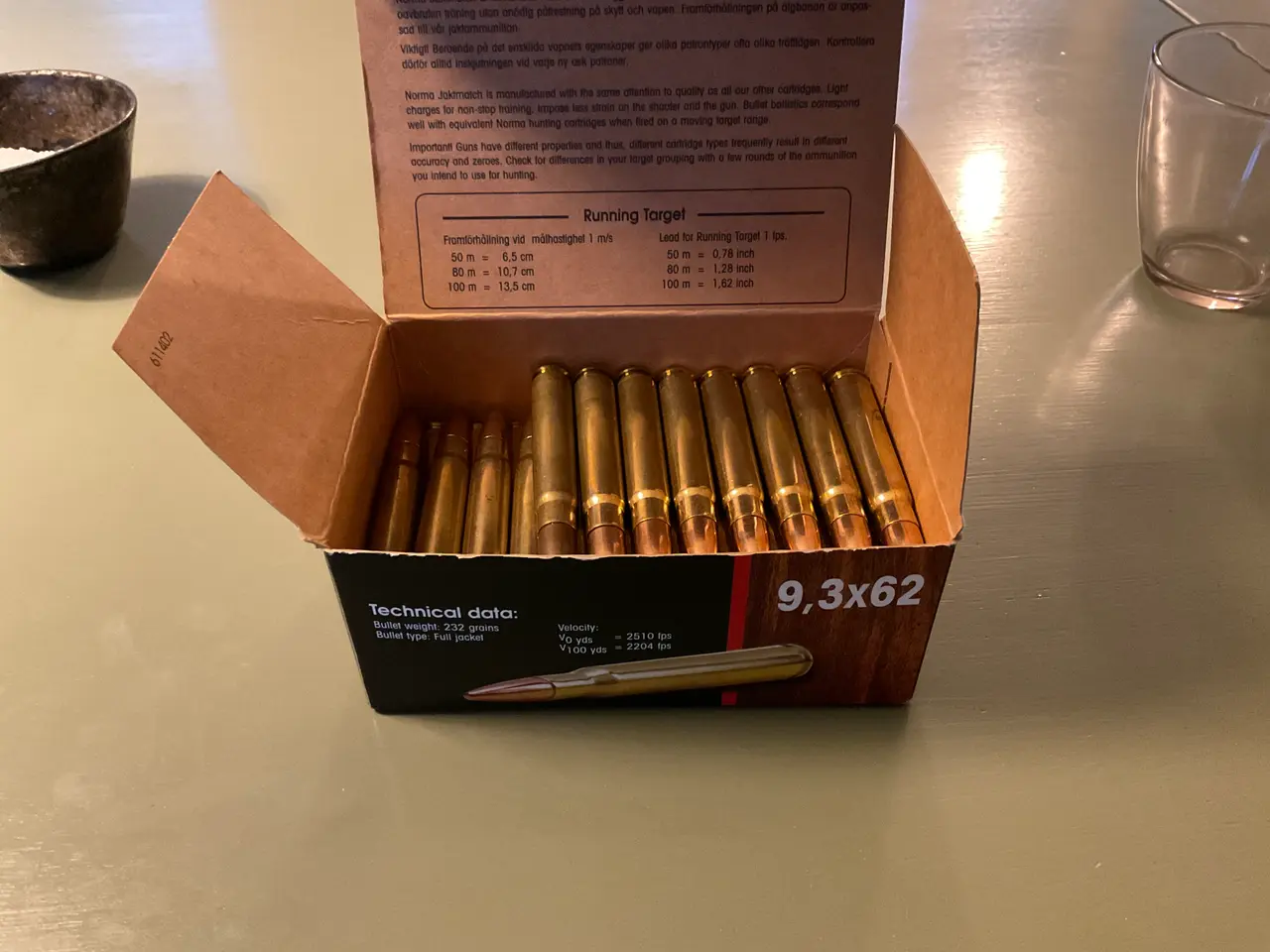 Billede 2 - 9,3x62 Norma Jaktmatch. ( træning )