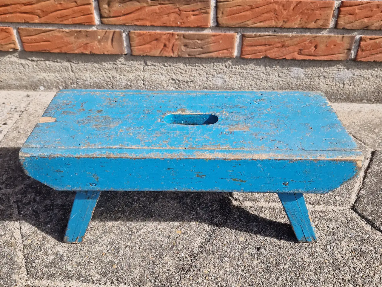 Billede 1 - Barnestol fra 1940 med original maling.