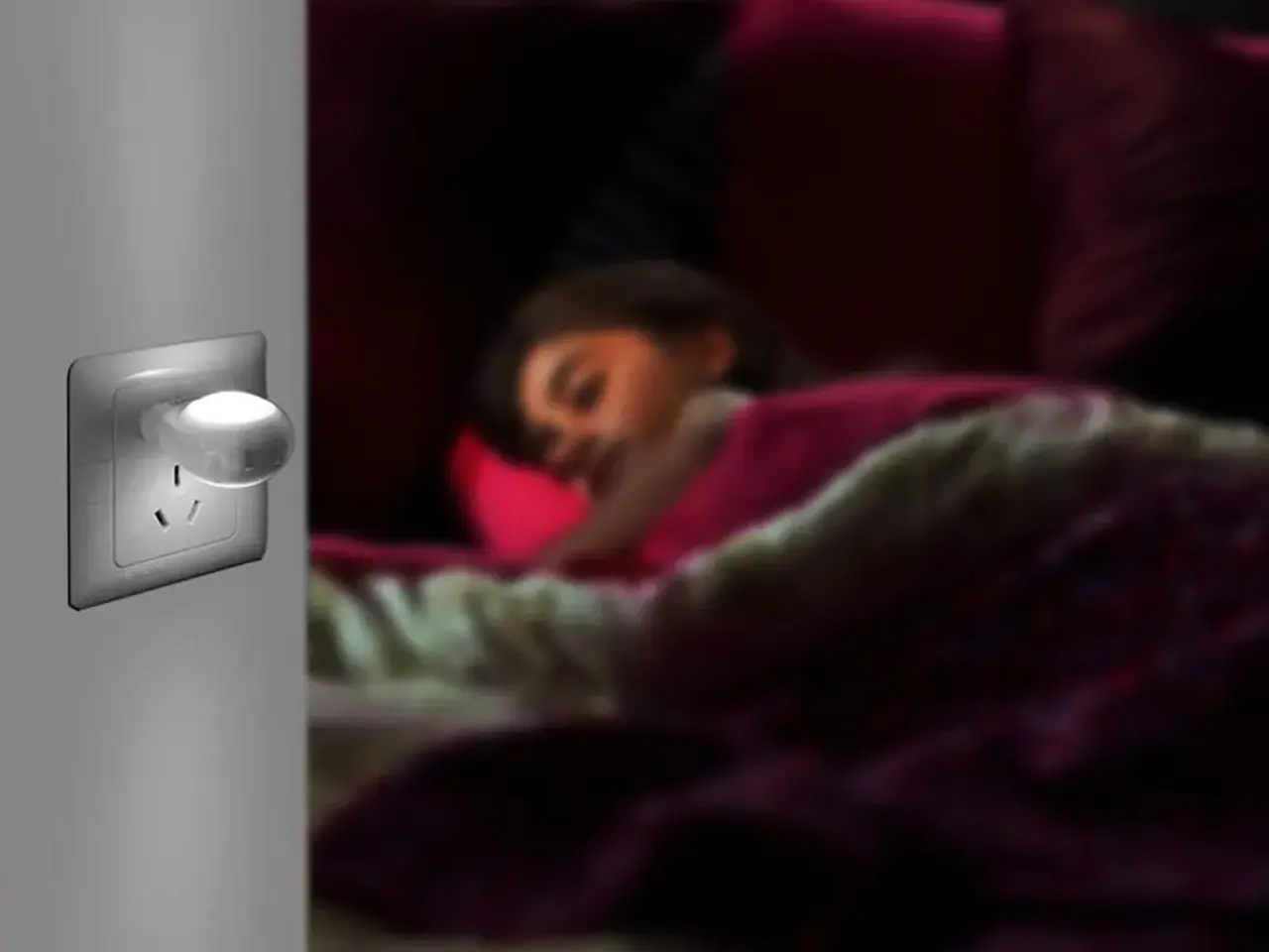 Billede 2 - LED natlampe - Lys op/ned