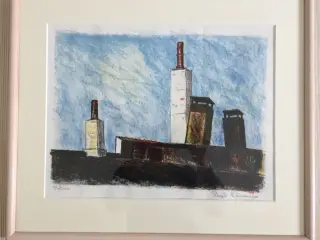 Poul Sørensen litografi