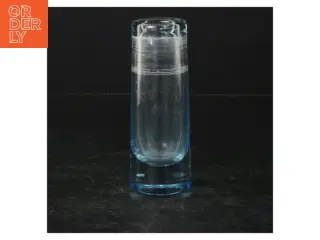 Glasvase (str. Ø 5 cm. længde, 13 cm)