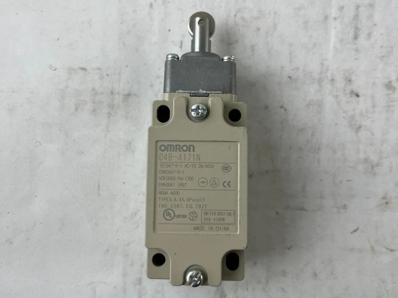 Billede 3 - Omron D4B-4171N endestopkontakt Roller Plunger 10A