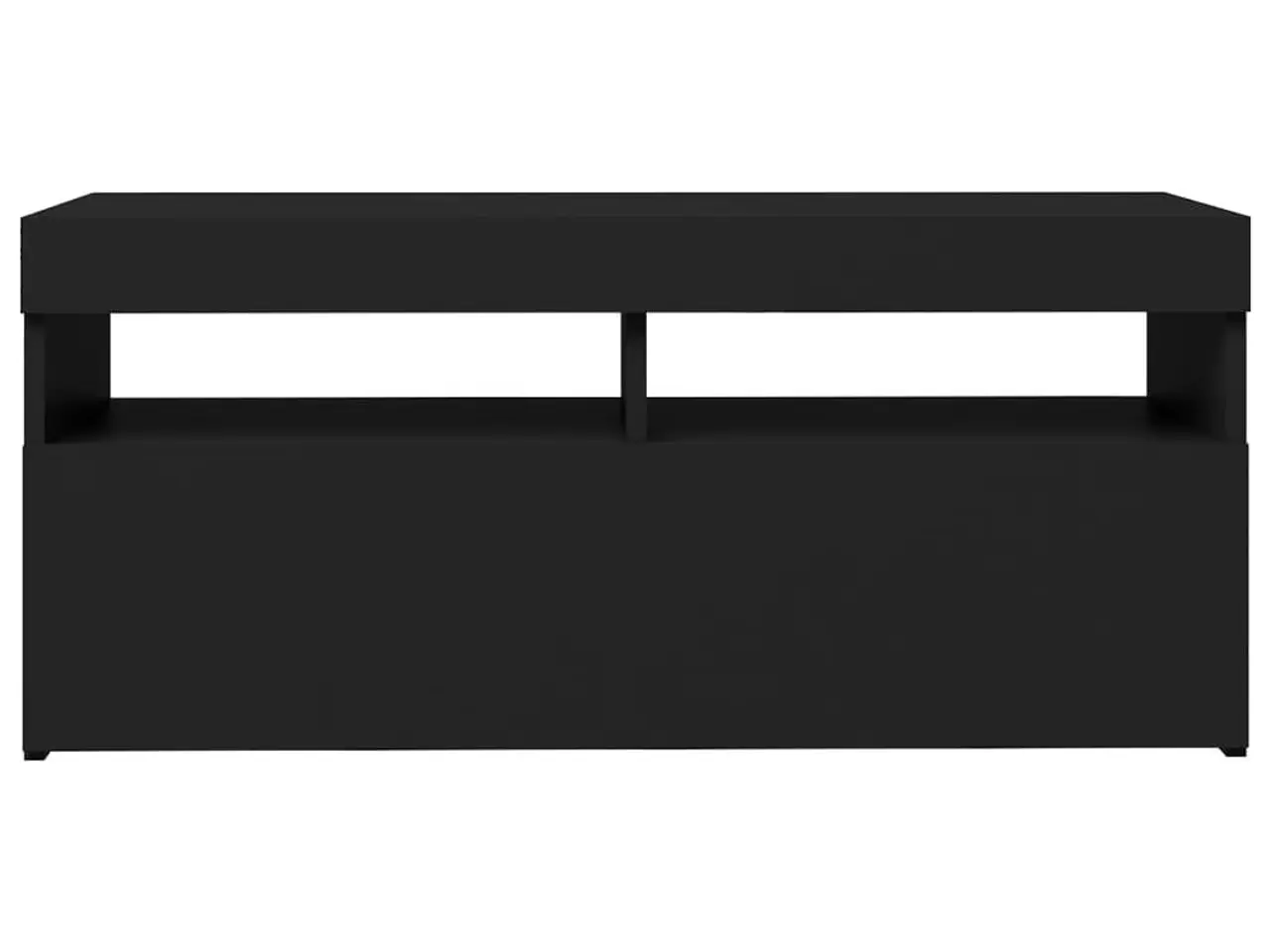 Billede 8 - Tv-bord med LED-lys - 90 × 35 × 40 cm, sort