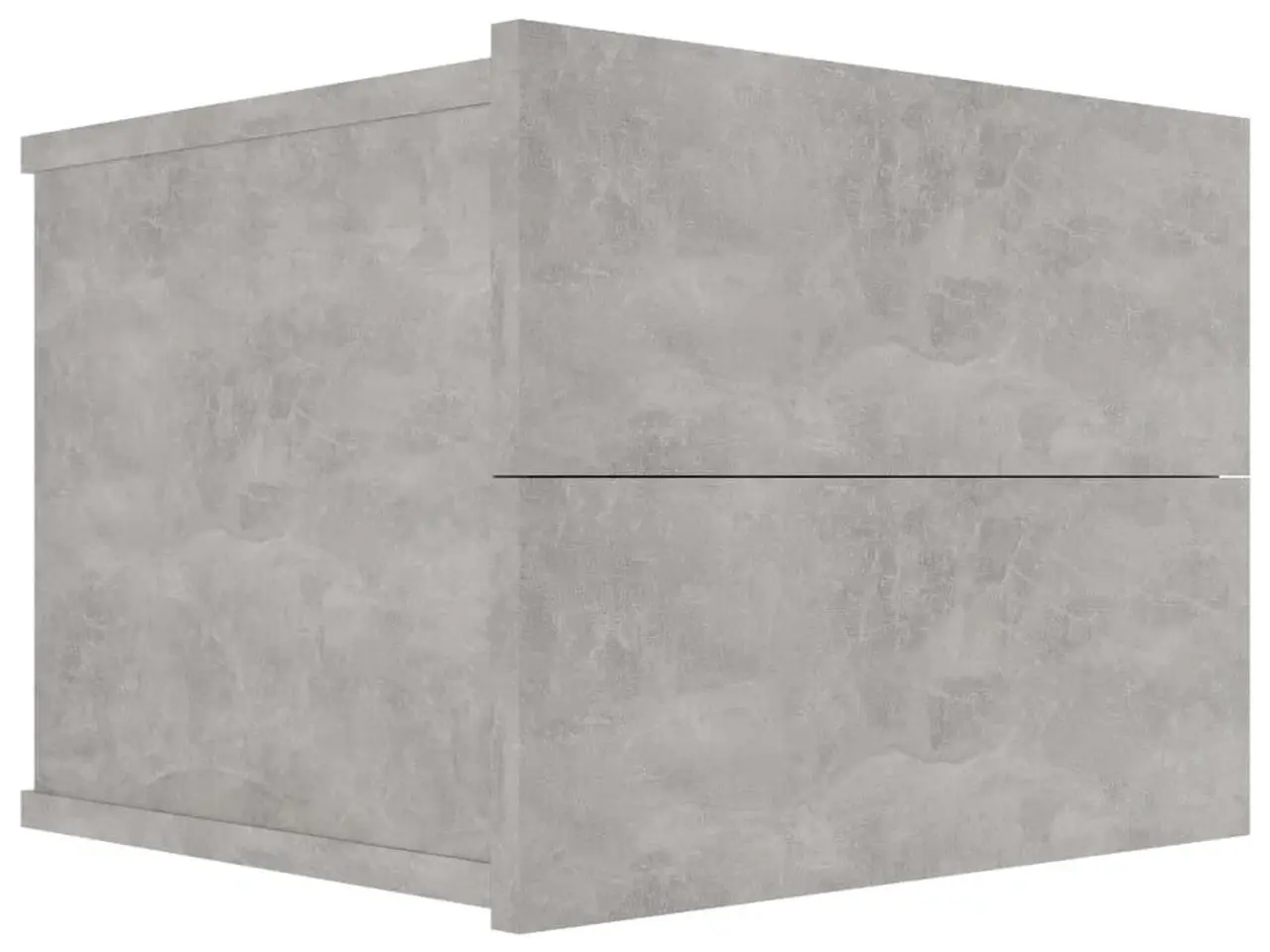 Billede 2 - Sengebord med 2 skuffer 40 x 30 x 30 cm - betongrå