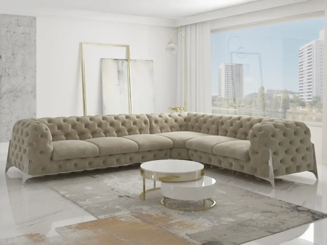 Billede 6 - Diana Chesterfield Hjørnesofa