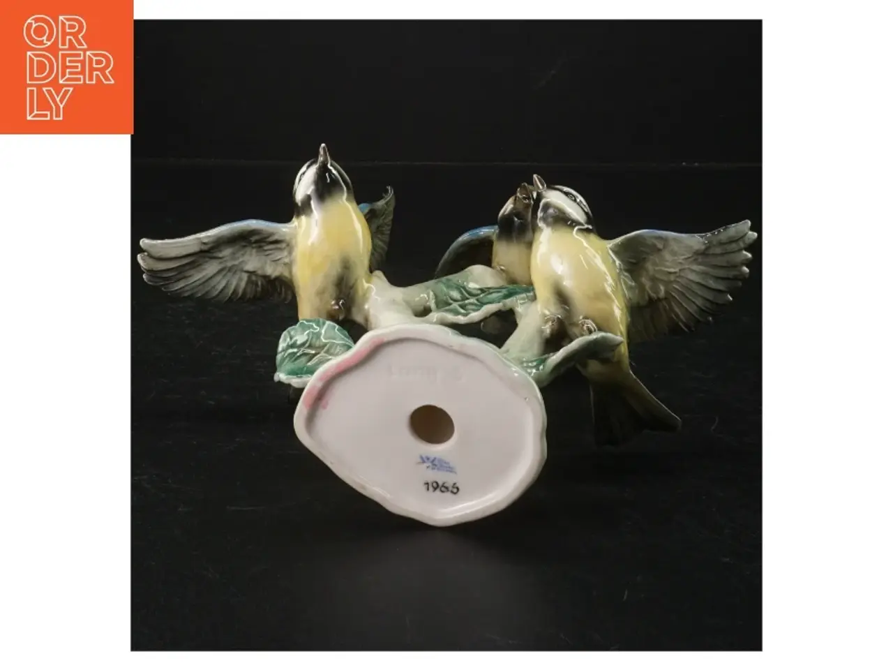 Billede 4 - Porcelænsfigur af mejser (str. H. 20 cm. b. 22 cm)