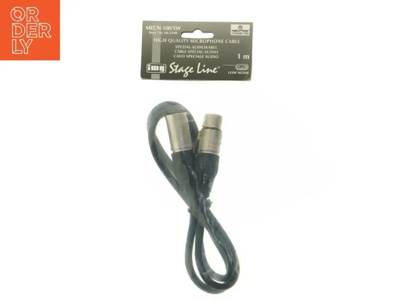Billede 1 - XLR Mikrofonkabel fra Neutrick Connected (str. 1 m)