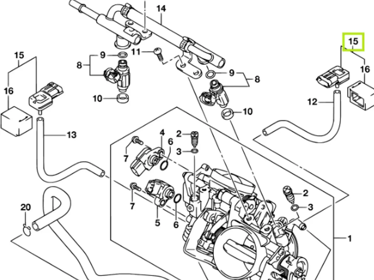 Billede 2 - Map-sensor – Air pressure sensor – vaccumføler 
