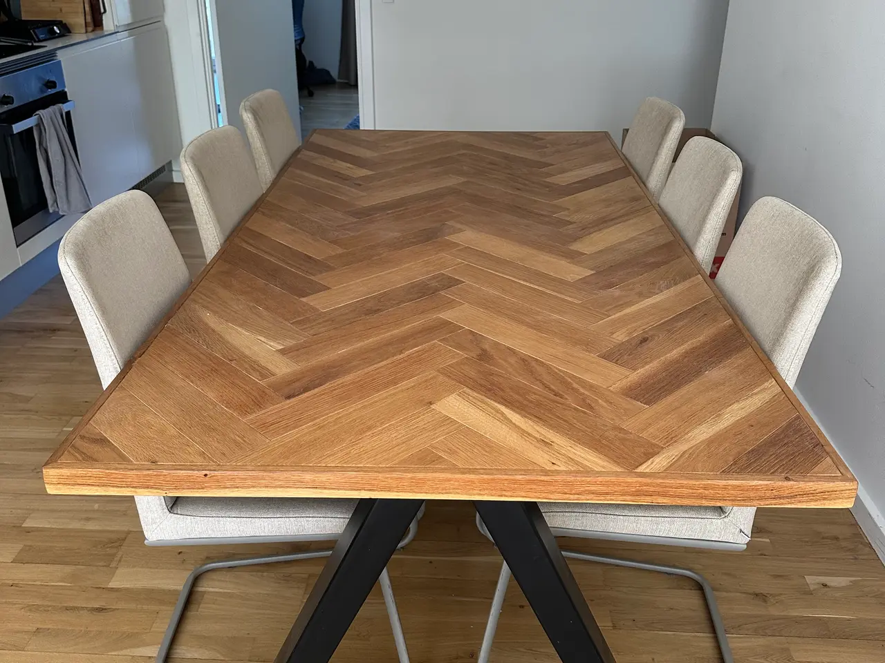 Billede 8 - 6 spisebordsstole sælges samlet pris – flot beige 