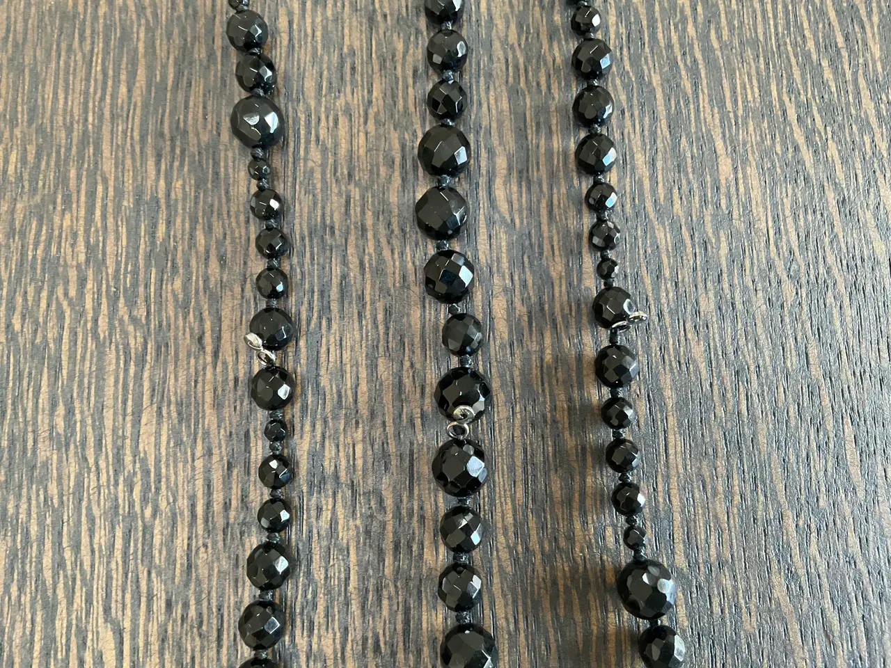 Billede 3 - Ole Lynggaard armbånd med facetslebne onyxperler.