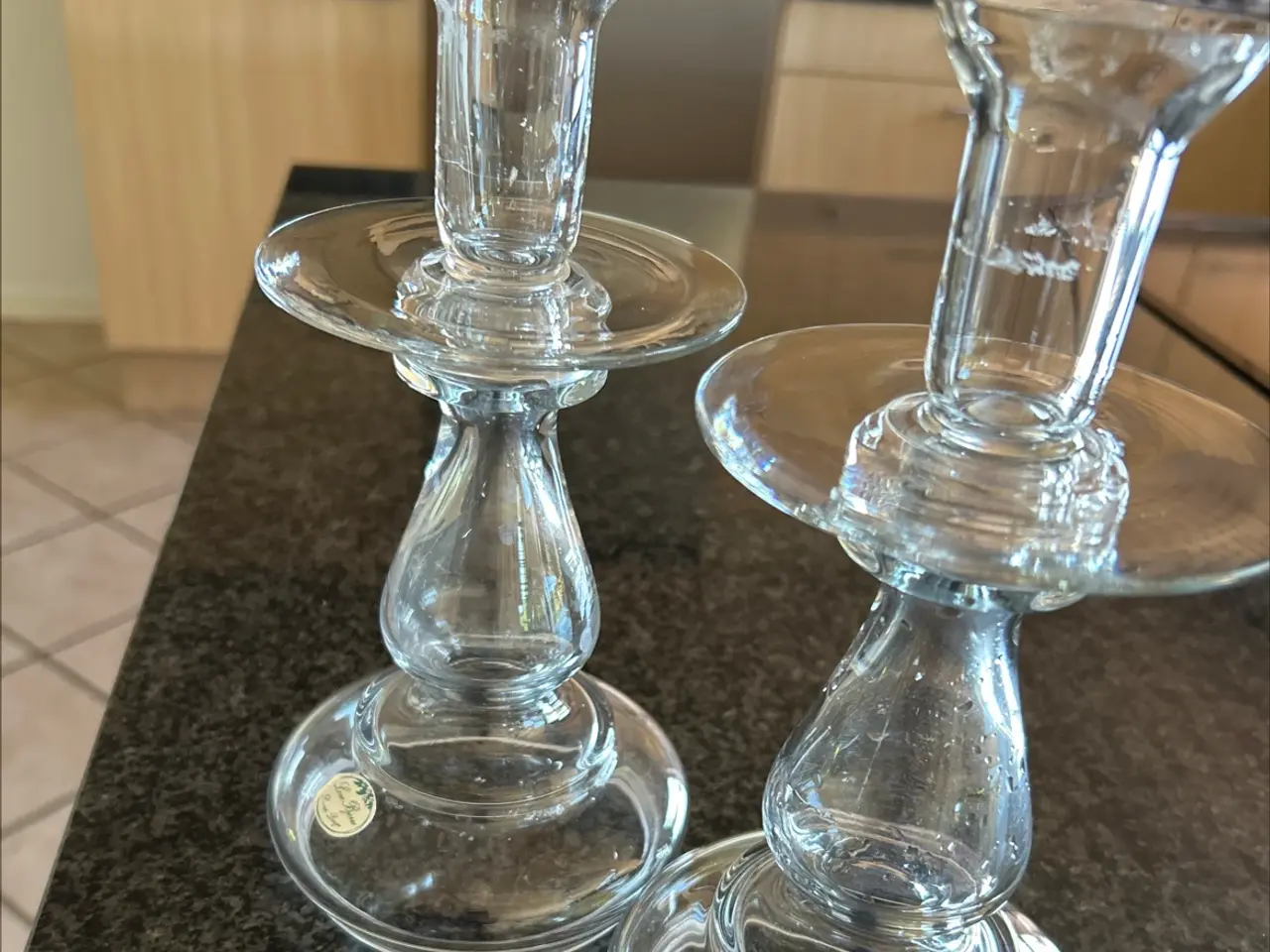 Billede 1 - Glas lysestager Lene Bjerre