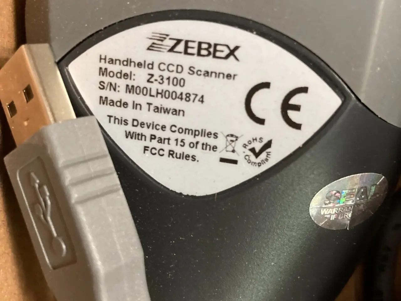 Billede 5 - ZEBEX Z-3100 middle-range handheld CCD USB Barcode