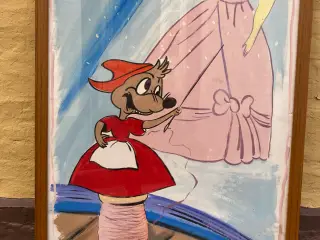 Askepot original gouache ca 1970