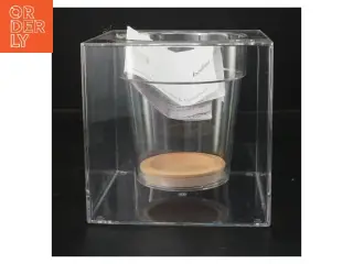 Ny Selvvandingspotte Transparent po ur tte med base fra Boskke (str. 15x15x15 cm)