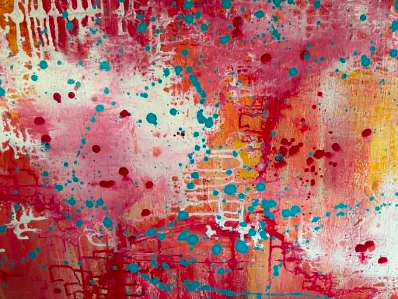 Billede 3 - Stort abstrakt maleri 150 x 100 cm –(pris ik fast)