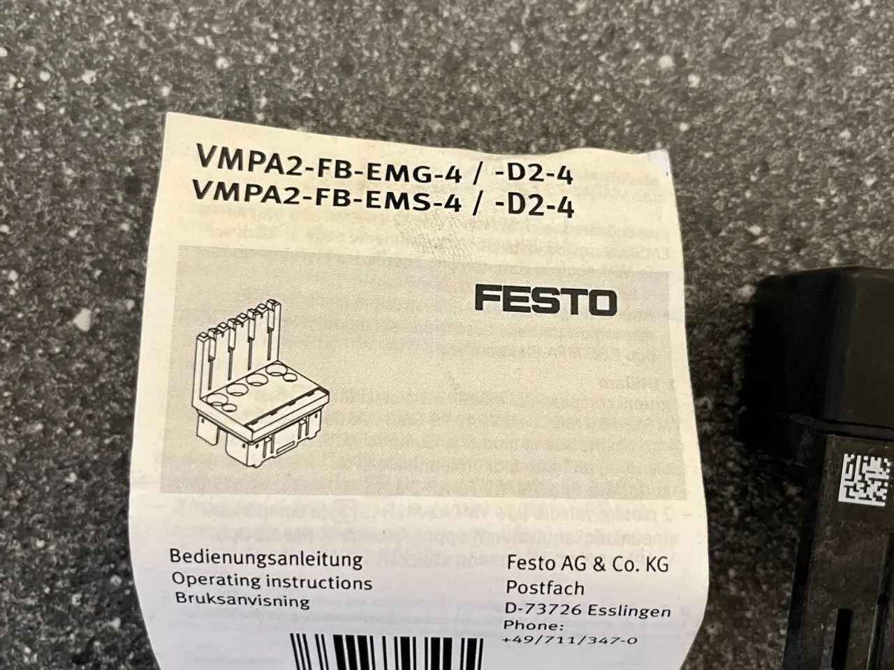 Billede 2 - Festo VMPA2-FB-EMS-4 / -D2-4 modul med - 537983