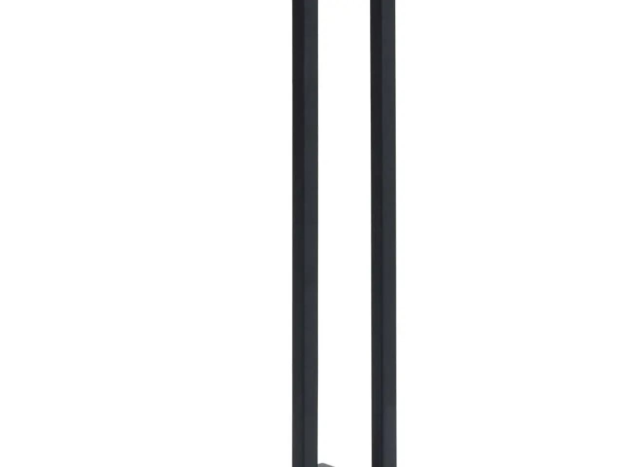 Billede 2 - Håndklædeholder til væg 12,5×12,5×60 cm - jern, sort