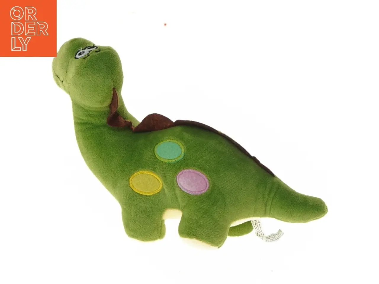 Billede 1 - Grøn dinosaur bamse fra Gammelholm Games (str. 25 cm)